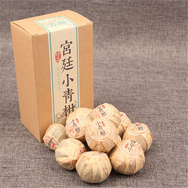 Small Green Mandarin Black Tea Healthy Drink Organic Tea Yunnan Pu Erh Tea 100g
