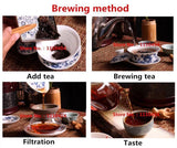 250g Pu Er Tea Cooked Old Pu'er Tea Brick Brown Fragrant Brick Menghai Pu-erh Tea