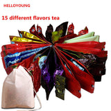 Dahongpao Black Tea Milky Oolong Tea Tieguanyin Green Tea 15 Bags Kinds of Tea