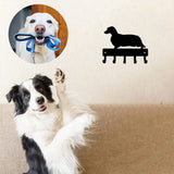 Longhaired Dachshund Dog - Key Hooks & Keychain Holder - 6 inch Metal Wall Art