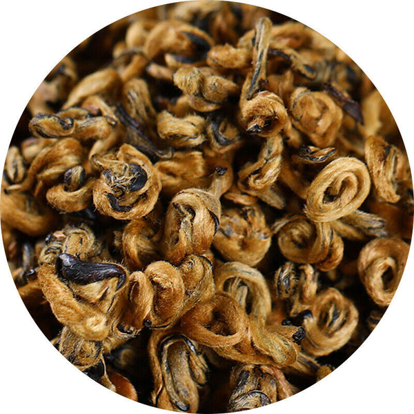 Crested Early Spring Honey Rhyme Gold Screw China Kunming Dianhong Tea Black Tea