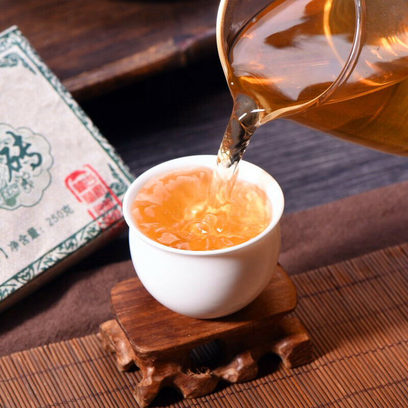 Natural Menghai Big Leaf Pu'er Tea Yunnan Green Tea Pu-Erh Cha Tea Bricks 1000g