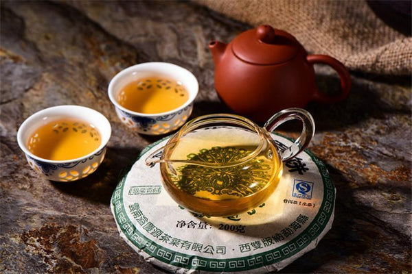 TemuTea 200g Chinese Yunnan Brown Yin Hao Puer Raw Tea Cake Puerh Tea Puer Tea Green Food