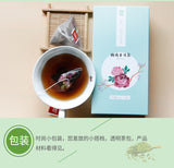 Triangle Tea Rose Pu'er Tea Bags Chinese Pu-Erh Black Tea 45g / 15 Bags Package