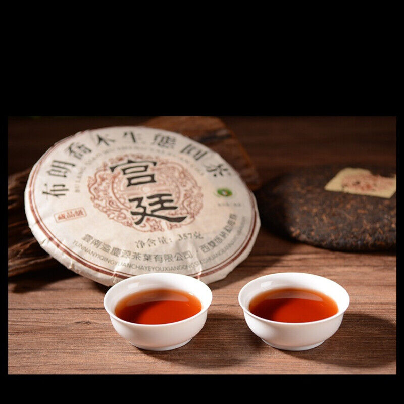 Premium Yunnan Ecological Pu'er Black Tea Palace Old Pu-Erh Cooked Tea Cake 357g Secondary image