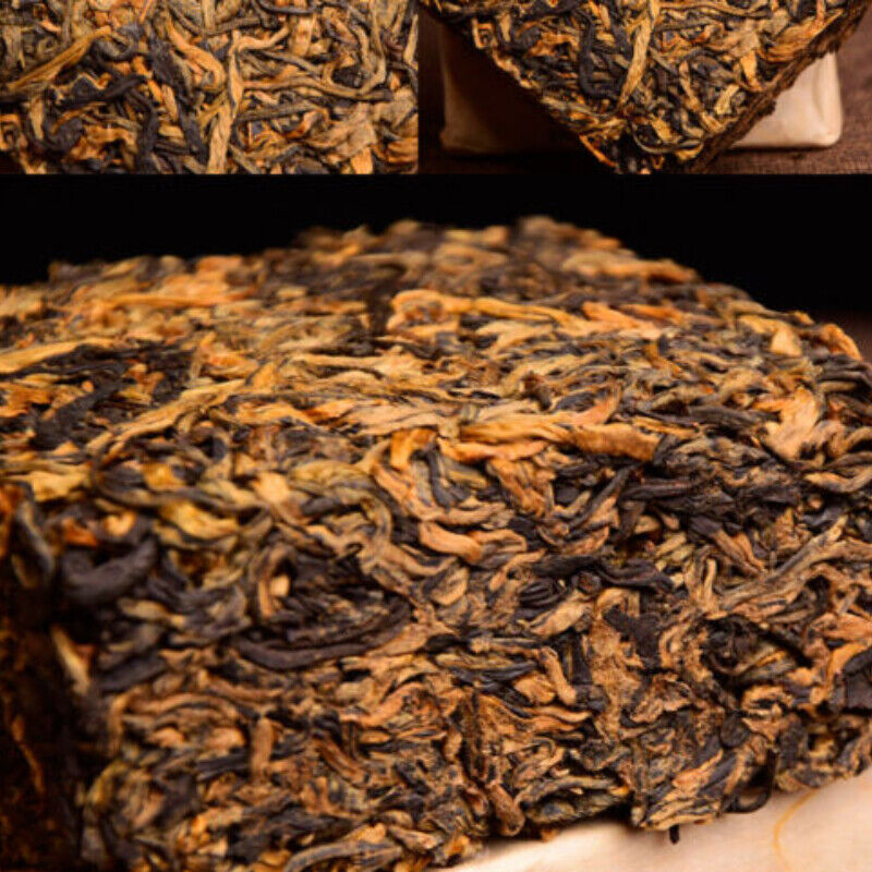 400 Years Ancient Tree Golden Buds Yunnan Dian Hong Black Tea Brick 250g Main image