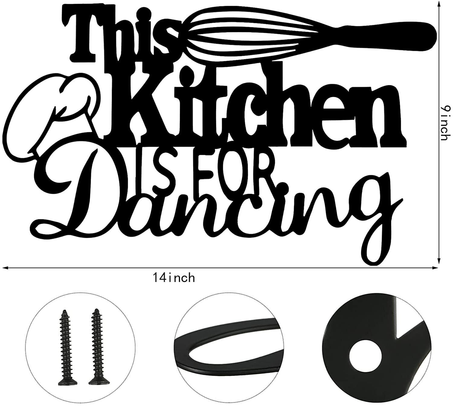 Kitchen Metal Sign, Kitchen Signs Wall Decor Rustic Metal Kitchen Deco