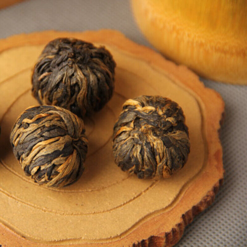 Dragon Pearl Dian Hong Black Tea Gold Pearl China Yunnan Dian Hong Black Tea