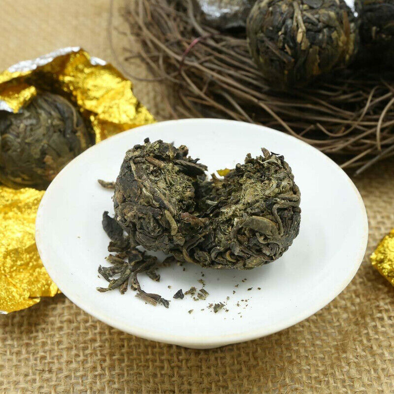 Dragon Pearl Yiwu Old Tree Materials Raw Puerh Tuocha Shen Puer Hand Made Secondary image