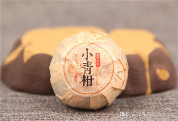 Small Green Mandarin Black Tea Healthy Drink Organic Tea Yunnan Pu Erh Tea 100g