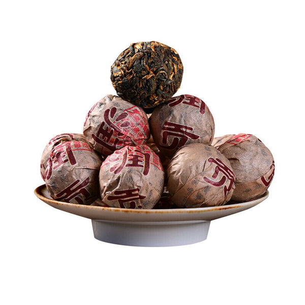 Premium Yunnan Big Tree Pu-Erh Tea Canned Box Pu'er Dragon Ball Cooked Tea 250g