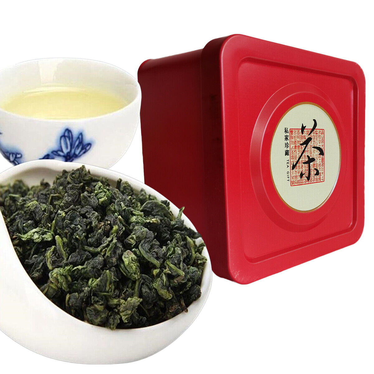 TiKuanYin Green Tea 10 Packs Iron Cans Gift PackingTie Guan Yin ANXI Oolong Tea Secondary image