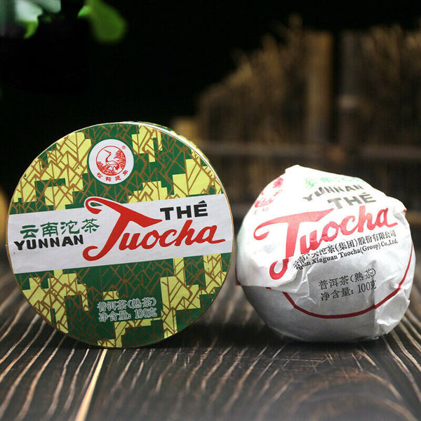 Yunnan Tuocha Ripe Pure Tea Xiaguan Puer Pu Erh Tuo Cha Xiao Fa Tuo 100g
