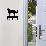 Goldendoodle Dog - Key Hooks & Keychain Holder - 6 inch Wide Metal Wall Art