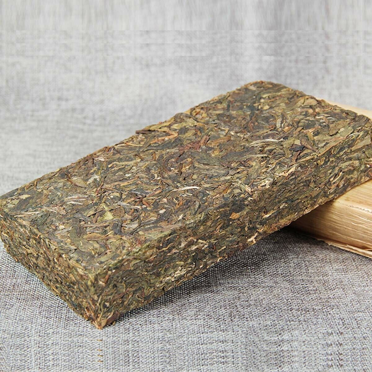 Puerh Raw Tea Brick 500g Golden Leaf Bingdao Ancient Tree Candy Sweet Tea Yunnan