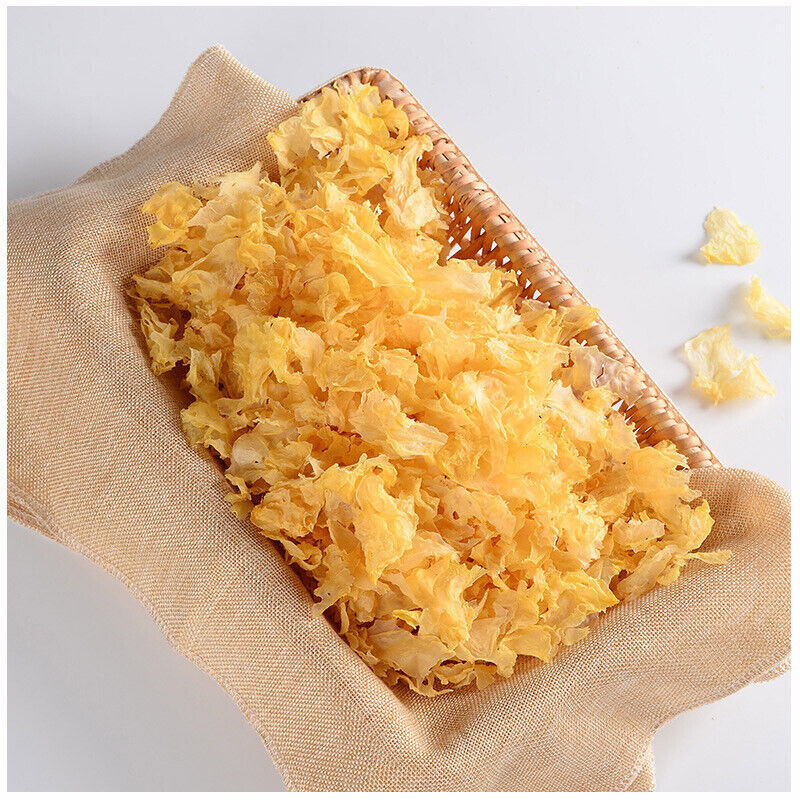 Snow Fungus White Fungus Gutian Serpihan Kulat Putih Crushed Sue Bai Mu Er 250g
