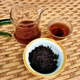 Golden Bud Tribute Cake Premium Black Tea Top Laobanzhang Ripe Pu'er Tea 357g