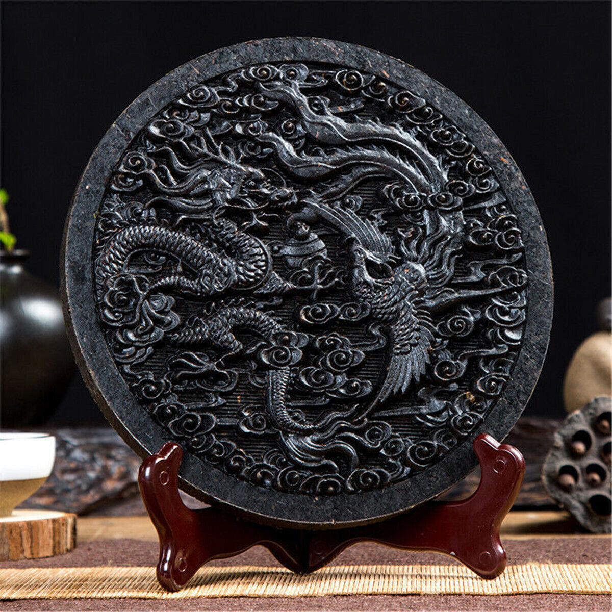 Dragon & Phenix Big Red Robe Top Black Tea Cake Da Hong Pao Tea Wu Long Tea500g Secondary image