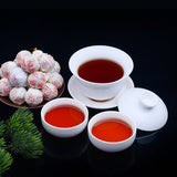 Bag of Dragon Ball Ripe Pu'er Tuo Tea Zhonghong Yin Brown Mountain Tea 350g