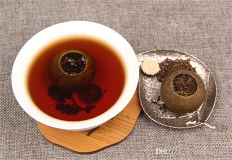 Small Green Mandarin Black Tea Healthy Drink Organic Tea Yunnan Pu Erh Tea 100g