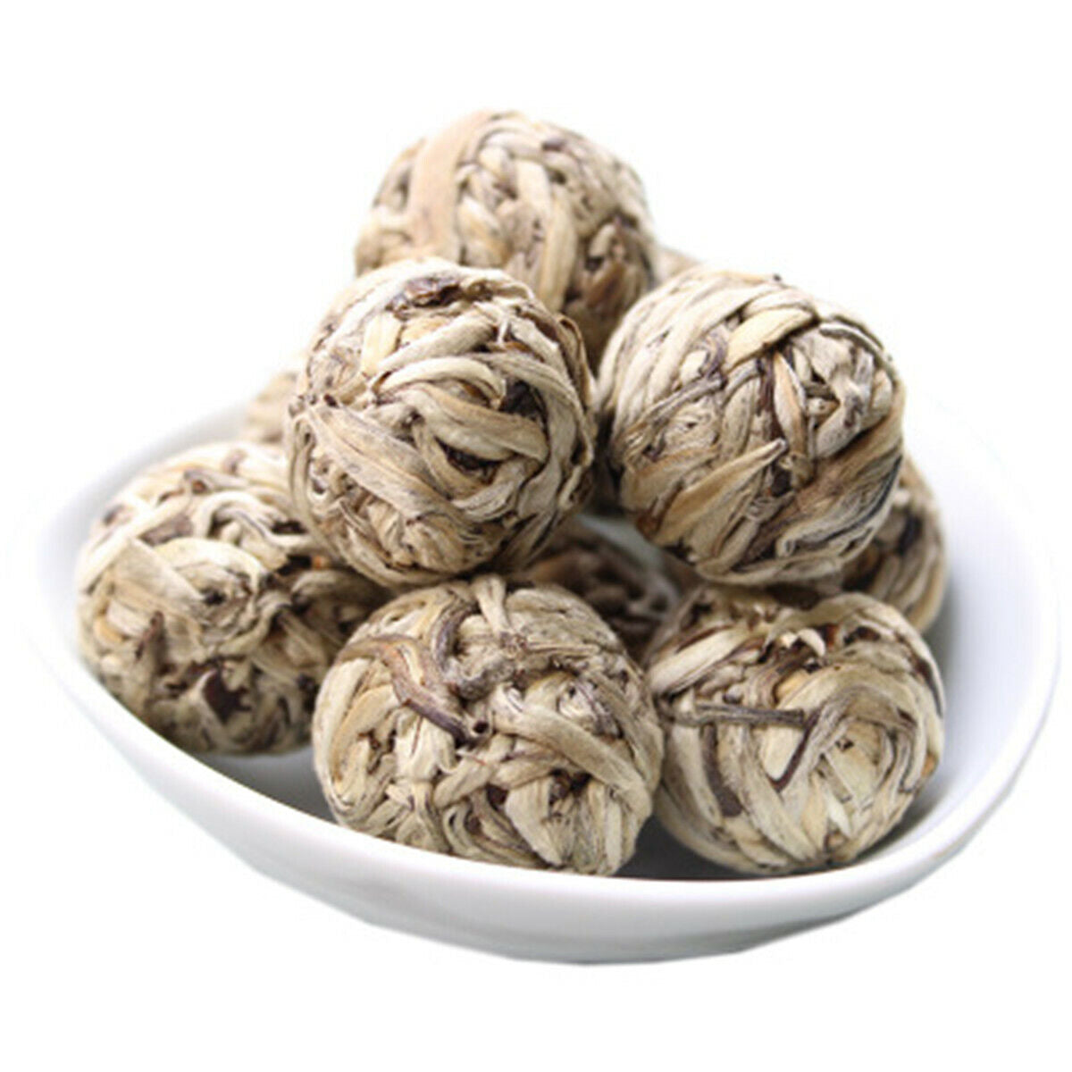 Shaped Handmade White Tea Bai Hao Yin Zhen Silver Needle Compressed Tea Ball Secondary image