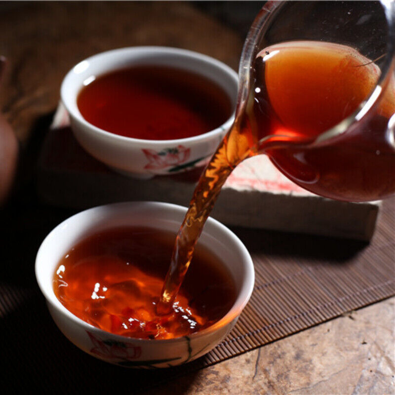 Health  Top-Grade Pu'er Ripe Tea Bricks Yunnan Aged Pu-Er Black Tea 250g