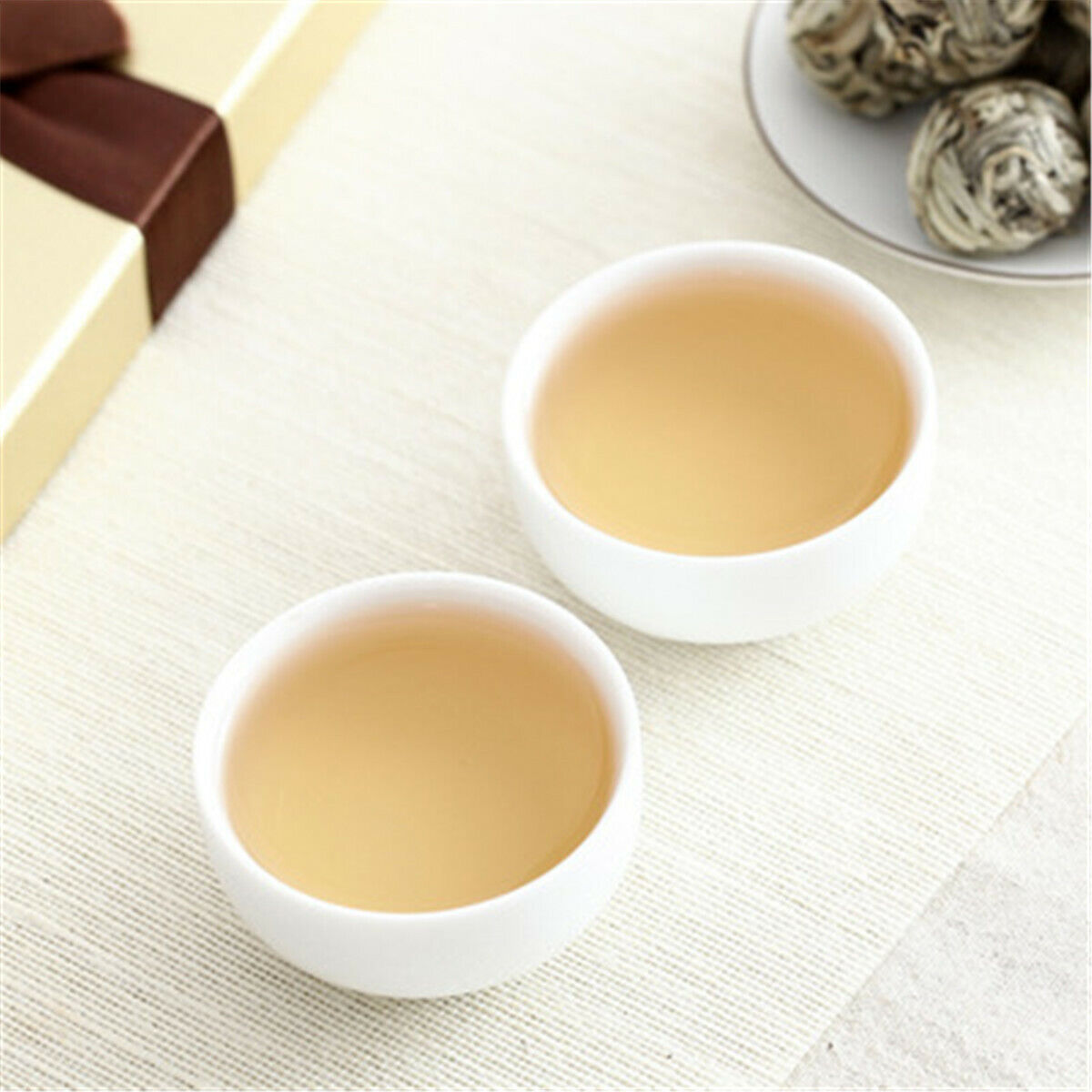 Shaped Handmade White Tea Bai Hao Yin Zhen Silver Needle Compressed Tea Ball