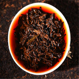 Royal Qi Zi Bing Cha Aged Cake Yunnan Menghai Pu'er Tea Shen Ripe Black Tea 357g