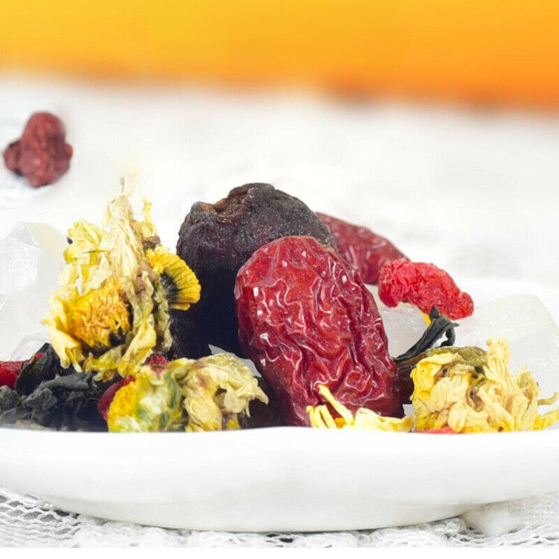 Tianfumingcha Chrysanthemum Heanlty Herbal Tea 天福茗茶八宝菊花茶 枸杞银耳桂圆红枣茶 花草茶组合茶饮200g Main image
