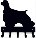 Cocker Spaniel Dog - Key Hooks & Keychain Holder Metal Wall Art