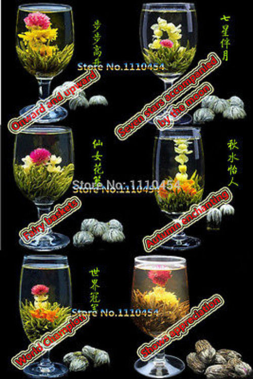 TemuTea 16 Kinds of Blooming Flower Tea Herbal Tea Great Fragrant Green Tea Handmade