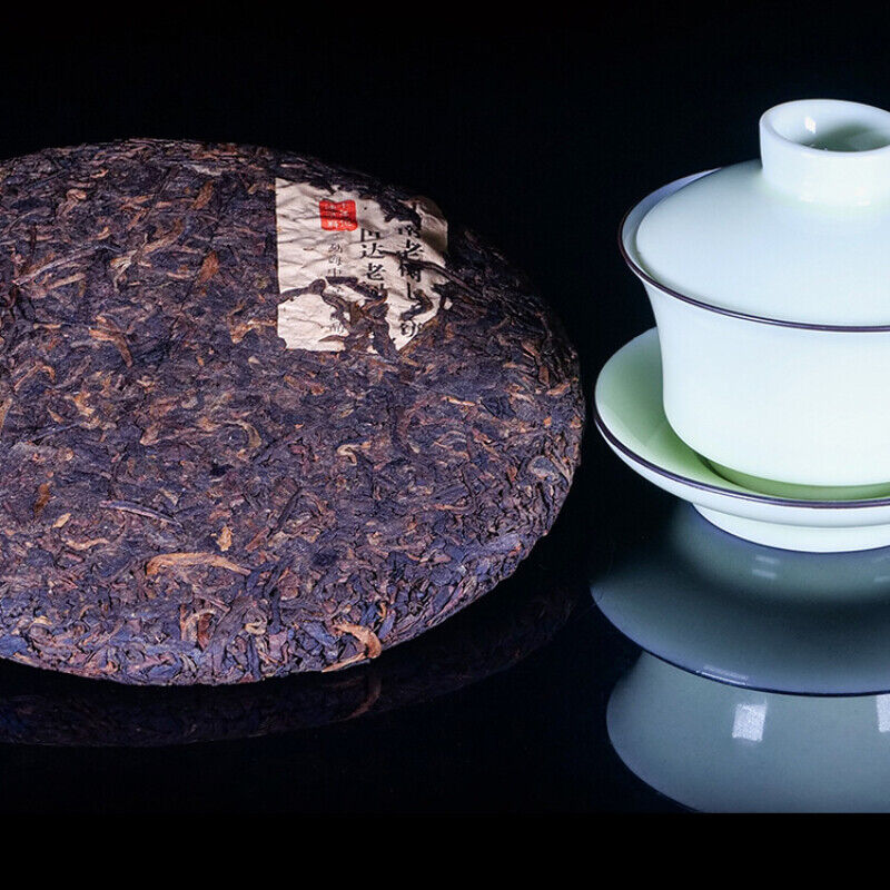 Big Leaf Pu'er Tea Cooked Cake Top Menghai Jujube Fragrant Pu'er Ripe Tea 357g
