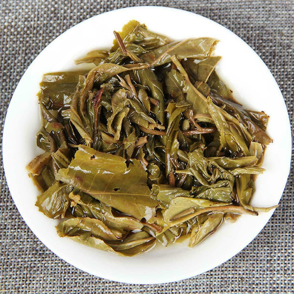 Puerh Raw Tea Brick 500g Golden Leaf Bingdao Ancient Tree Candy Sweet Tea Yunnan