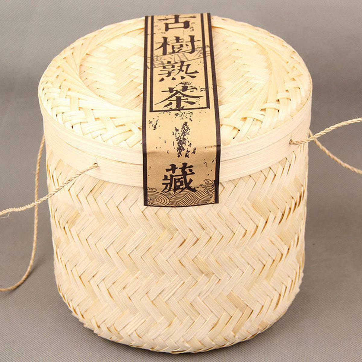 Ancient Tree Bamboo Basket Packing Spring Puer Tea Ripe Puerh Tea Loose Tea 800g Main image