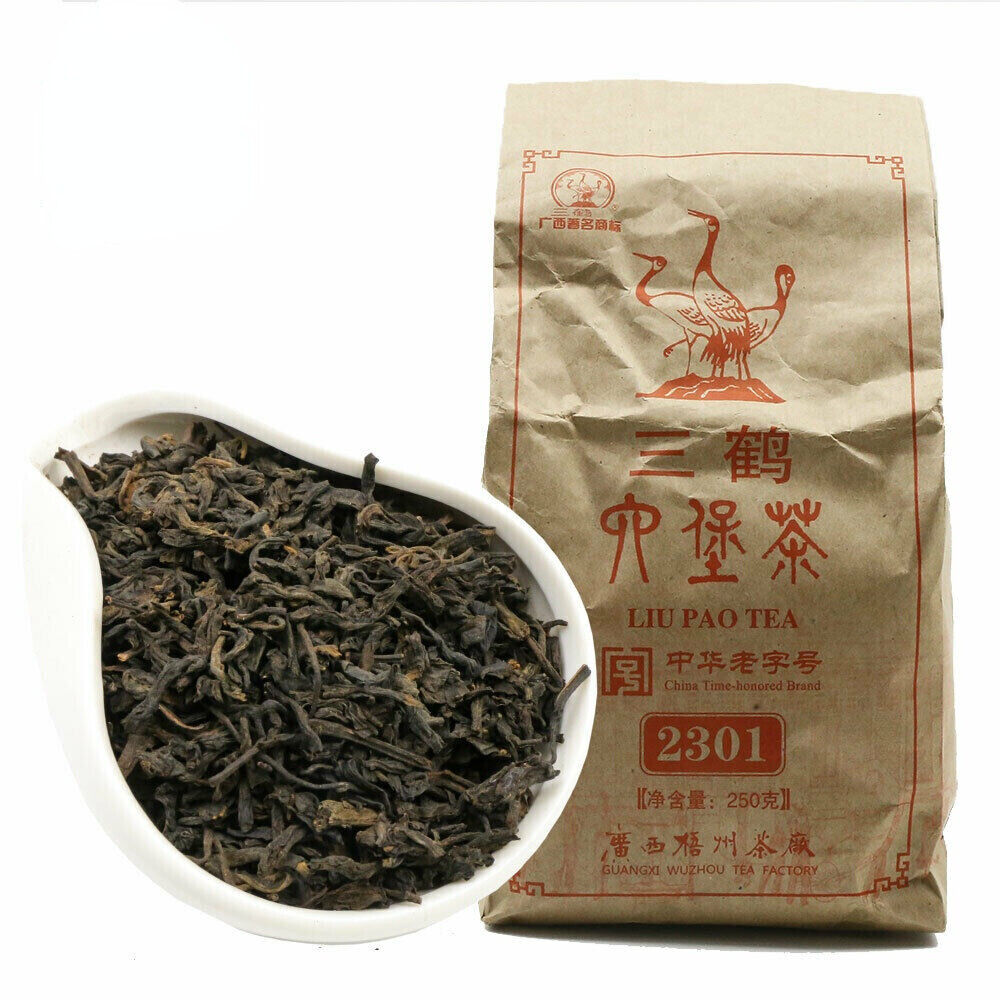 Aged Teas Three Cranes Sanhe Loose Liupao Tea Top-grade Dark Tea 2301 250g Secondary image