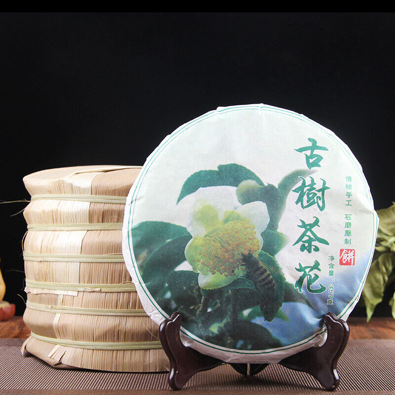 Pu-erh Tea Cake Raw Tea 357g Tea Flower Pu-erh Cake 谷花普洱茶饼生茶357g茶花普洱饼大雪山茶区普洱茶叶 Secondary image