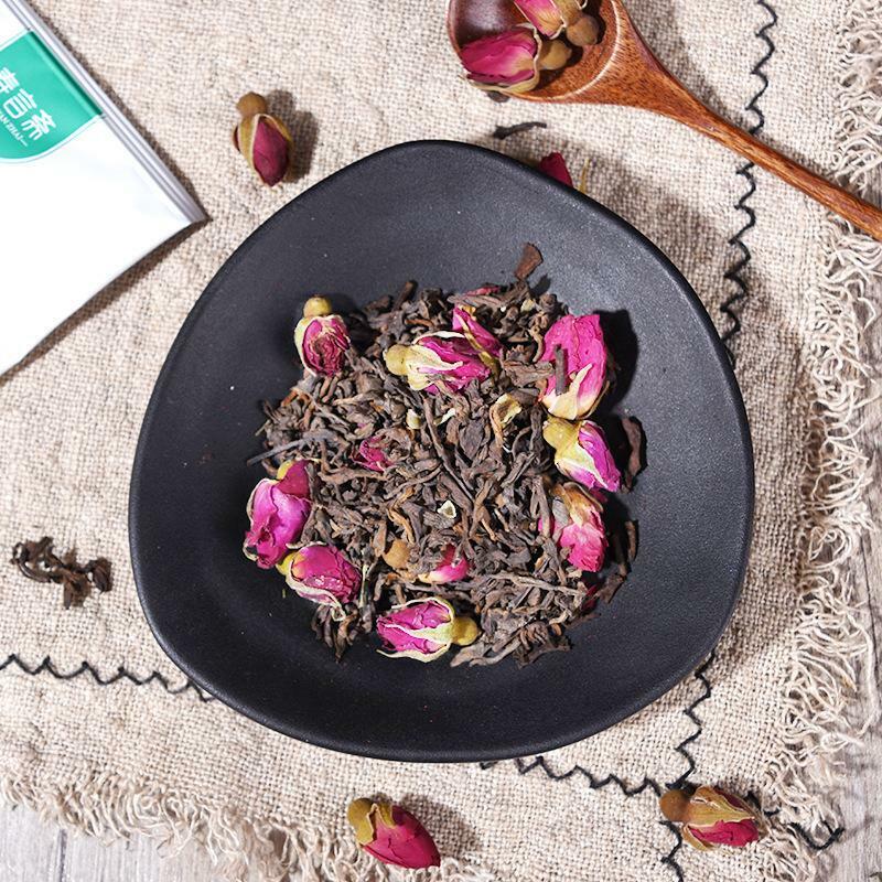Triangle Tea Rose Pu'er Tea Bags Chinese Pu-Erh Black Tea 45g / 15 Bags Package Secondary image