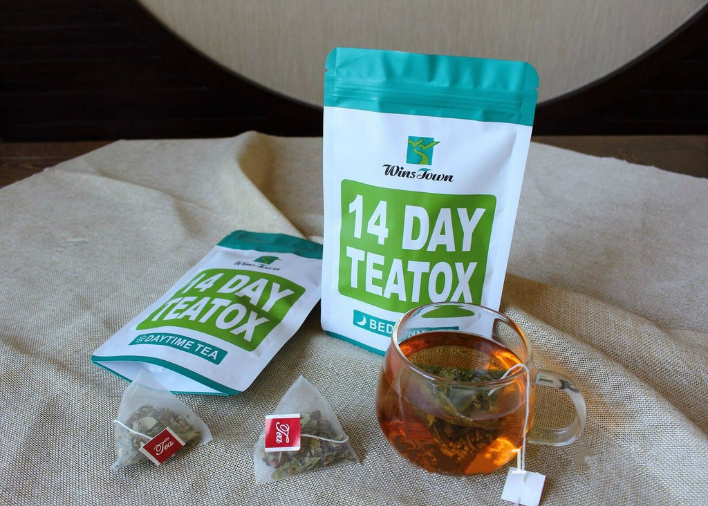 DAY TEATOX Tian Ran Pai Du Cha Qing Chang Jian Fei Cha 14 天天然排毒茶清肠减肥茶燃脂平肚子茶袋装14