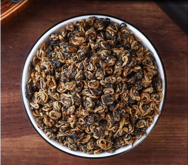 Loose Leaf Dian Hong Black Tea Yunnan Golden Snail Bud "JingLuoYa" Chinese Tea