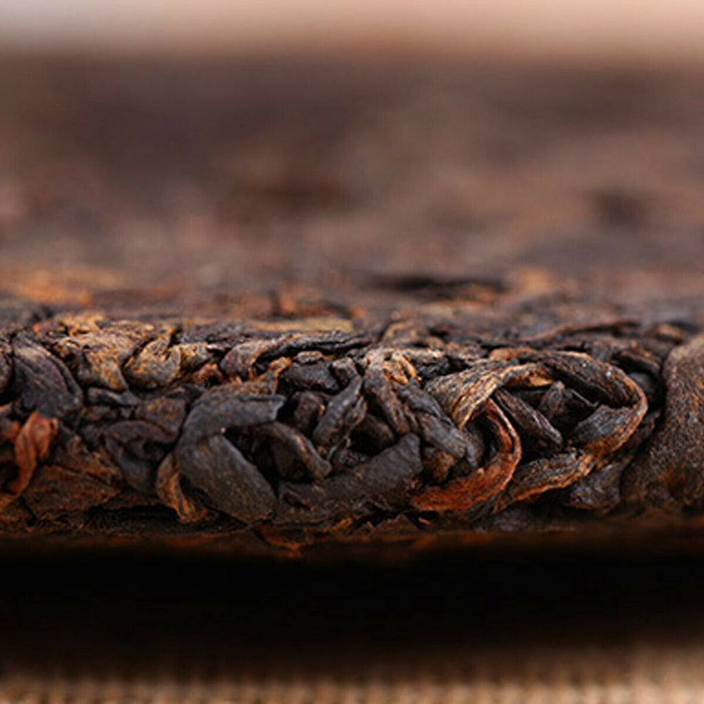 Cooked Puerh Tea Cake Brown Ancient Trees Tea Yunnan Menghai Ripe Puer Tee 357g