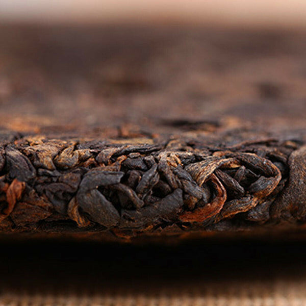 Cooked Puerh Tea Cake Brown Ancient Trees Tea Yunnan Menghai Ripe Puer Tee 357g