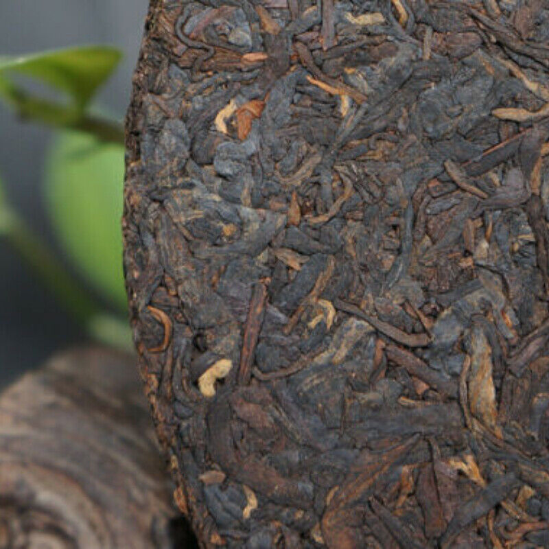 Ripe Pu-erh Tea Big Snow Shang Pin Golden Ribbon Yunnan Xiaguan Puer 357g