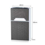 Anpro 2-in-1 Cigarette Case Box USB Rechargeable Lighter for Smoking Flameless Aluminum Alloy Windproof Lighter