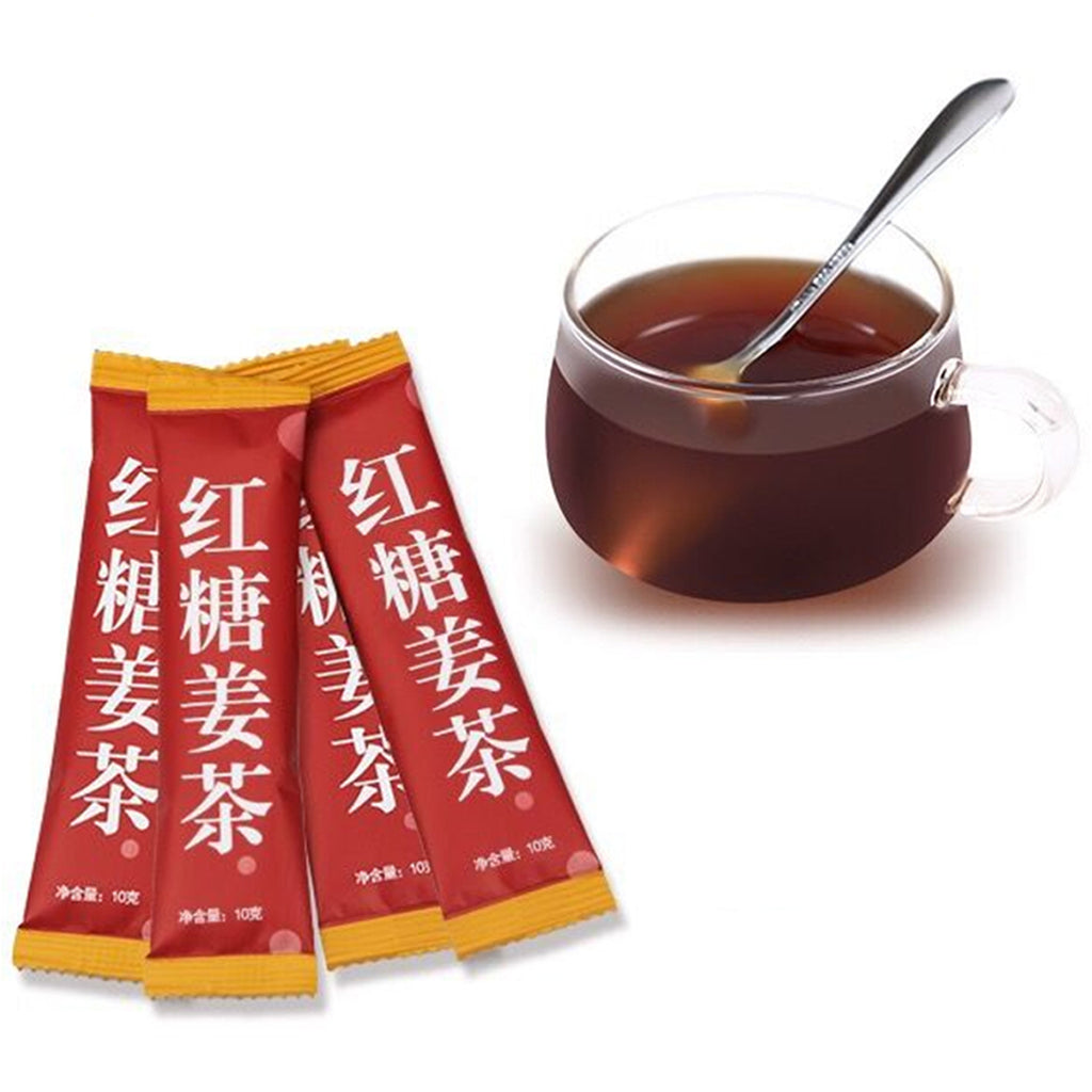 TemuTea 1-50 pcs Sweet Brown Sugar Ginger Tea Candy Instant Tea Women Health Care Nourishing Black Tea