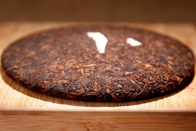 Puer Tea Ripe Pu Erh Tea Cake Menghai Golden Bud Fermented Black Tea Yunnan 357g