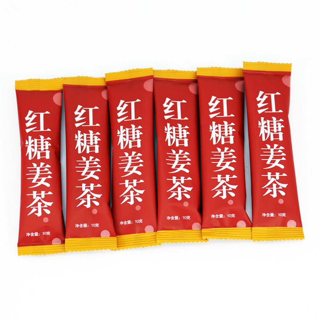 TemuTea 1-50 pcs Sweet Brown Sugar Ginger Tea Candy Instant Tea Women Health Care Nourishing Black Tea