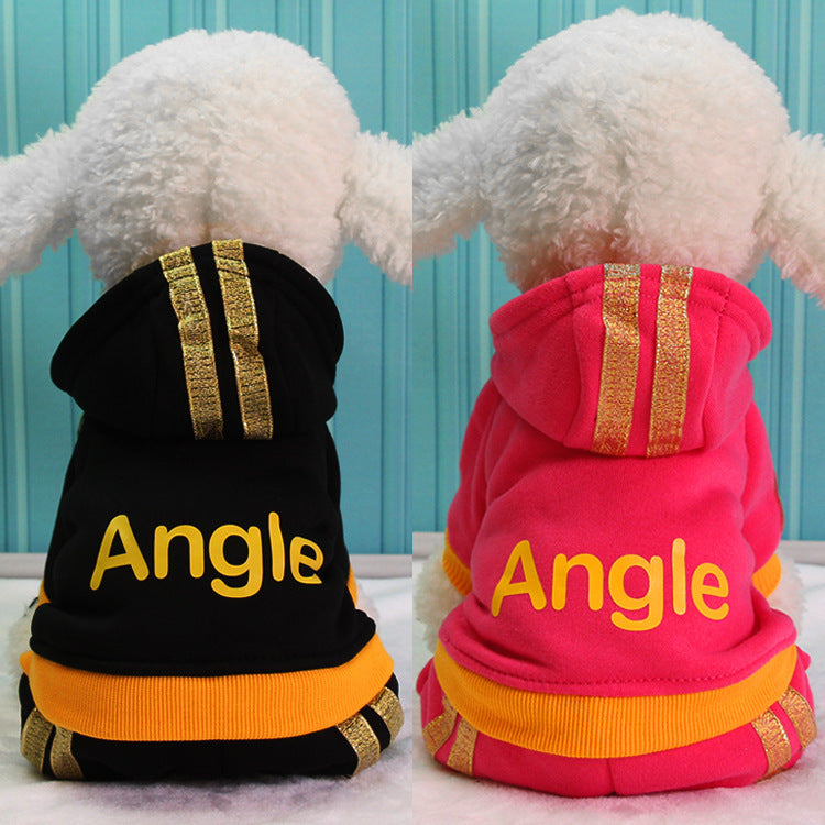 Cute angle Winter dog hoodies clothes pets clothing for dogs winter clothes for small and large dogs warm winter coat