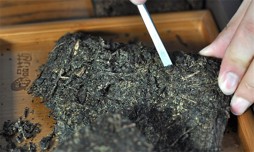 Jinhua Fu Brick Tea Nature Chinese Black Tea The Antifatigue Hunan Dark Tea 338g