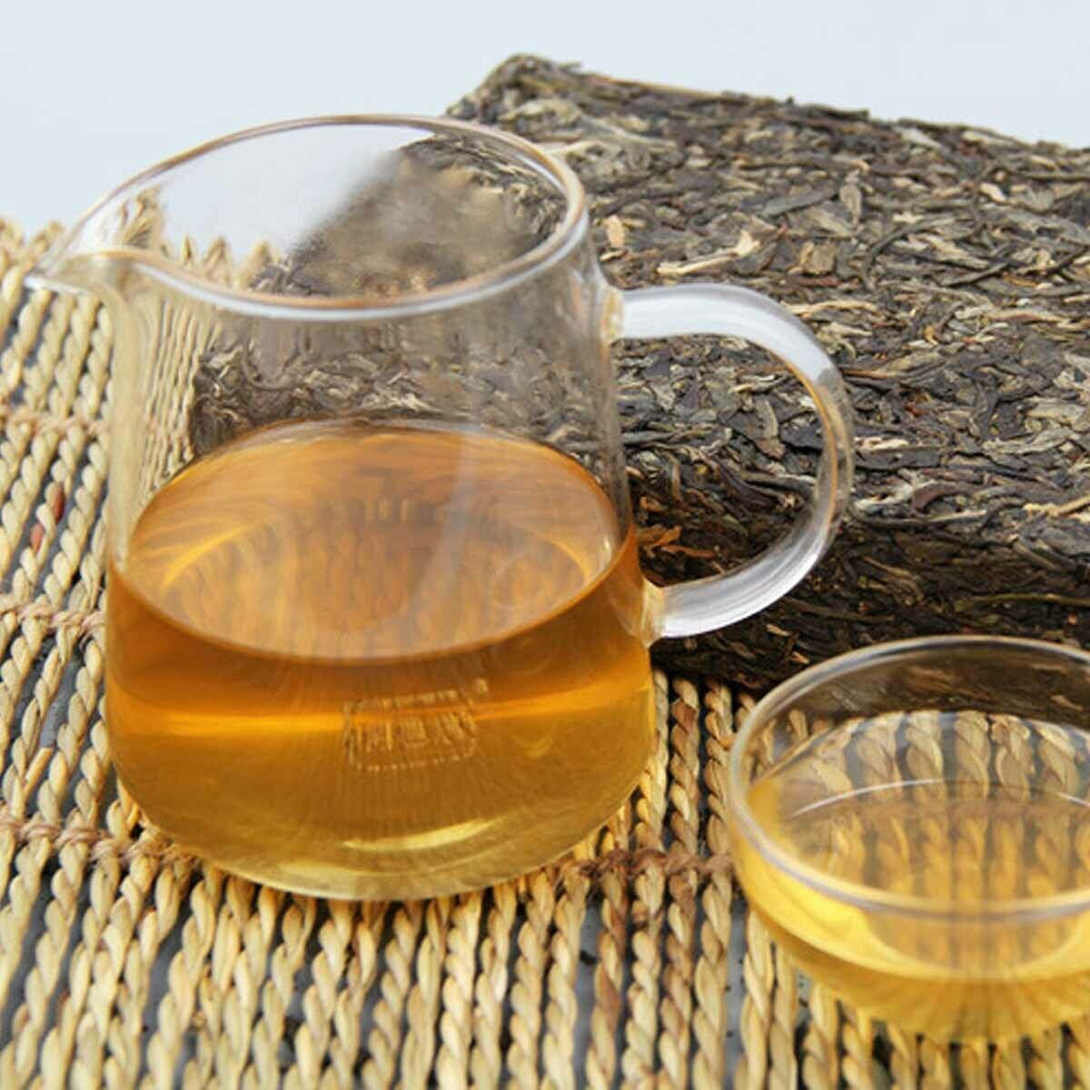 Raw Puer  Old Tree Tea Chinese High Quality Sheng Pu-erh Brick Green Food 1kg