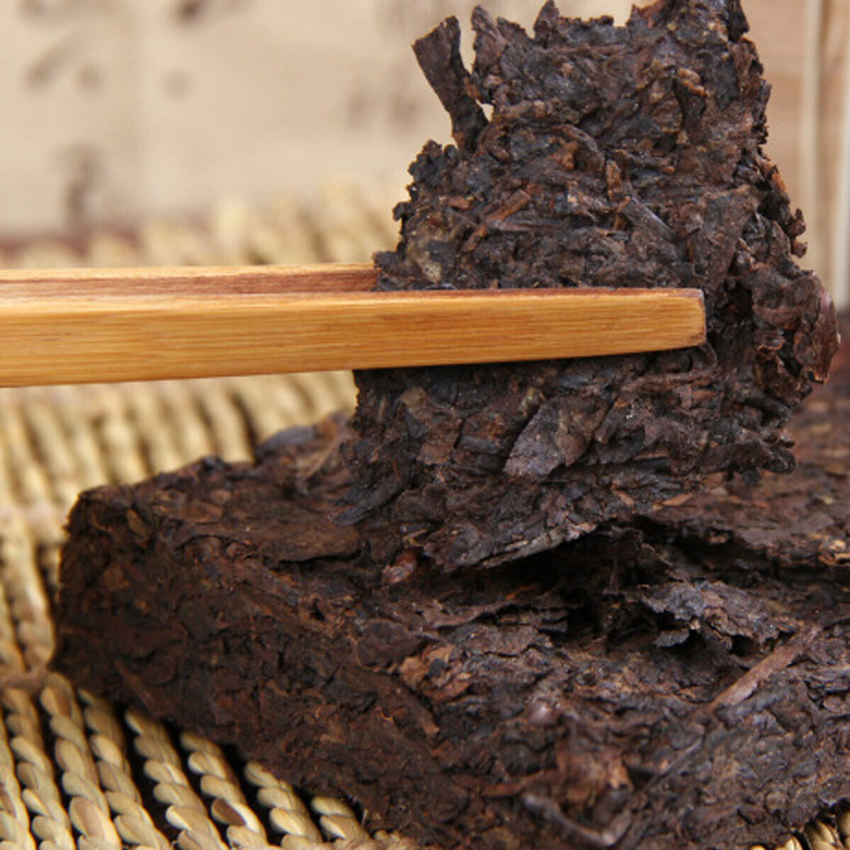Premium Old Banzhang Ancient Tree Bamboo Tube Tea Puer Cooked Tea Brick 500g